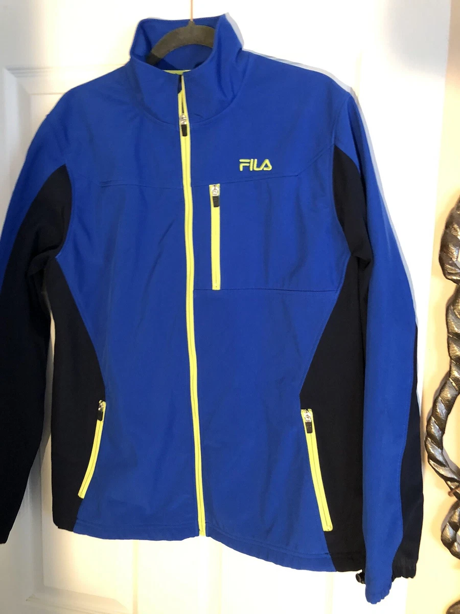 FILA Soft Full Zip Blue Yellow | eBay