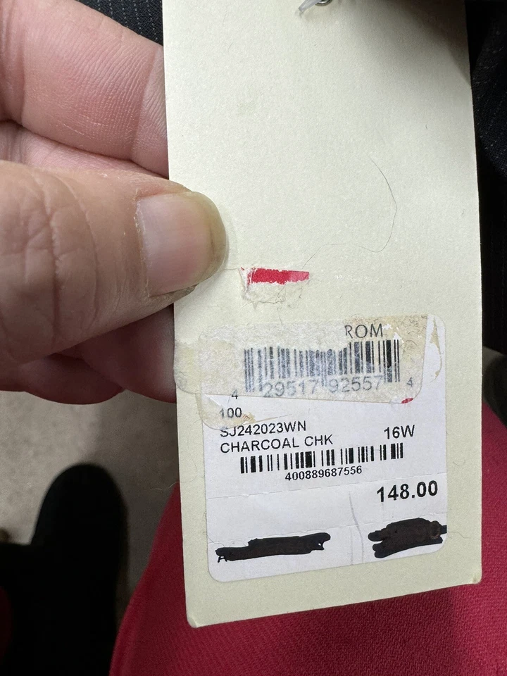 Blazer social feminino listrado preto 16 W Sejour - Imagem 3 de 4