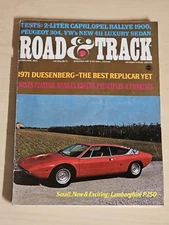 Vintage Road & Track Magazine February 1971 - 1971 Duesenberg Best Replica Car