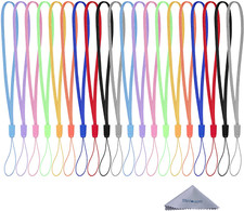 20 Pack 7-Inch Short Colorful Wrist Lanyard Strap Bulk for USB Flash Thumb Drive