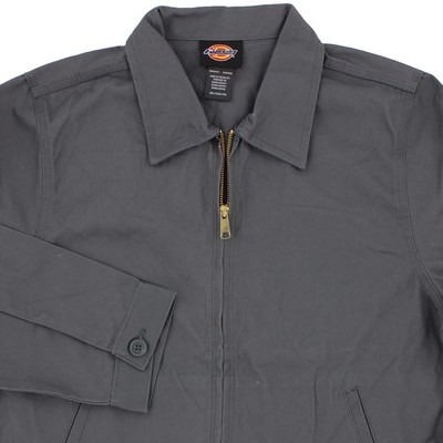 Dickies Twill Jacket, Full Zip Collared Lightweight Jacket with Pockets