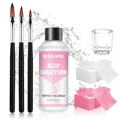 Slip Solution Polygel, Acryl Liquid für Nägel, Polygel Slip Solution mit 75 ML A