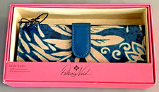 PATRICIA NASH WALLET NAZARI BLUE GREEK FLORAL IN PATRICIA NASH BOX NWT