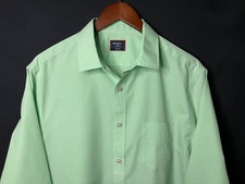 UNTUCKit Mens L Slim Fit Shirt Green Check Wrinkle Free Cotton Button Down LS