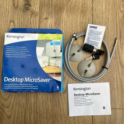 Kensington Desktop MicroSaver Universal Sicherheitssystem Kabelschloss 64162 Neu
