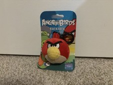Angry Birds Plush Backpack Clip Red Bird 2 Original Packaging Commonwealth 2010