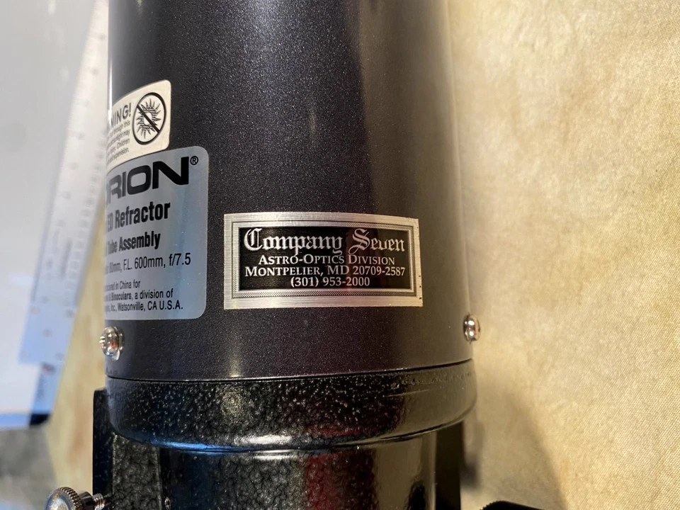 Orion 80mm ED f/7.5 Apo Doublet Refractor Telescope Company 7. - Image 3 of 4