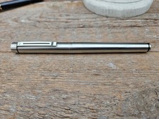 Sheaffer Targa Classic Fountain Pen Brushed Steel 
