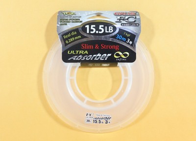 Verkauf YGK Ultra Absorber Fluorocarbon Slim Strong 30m No.3,15.5 lb,0.289mm