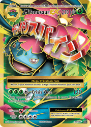 M Venusaur EX 100/108 XY Evolutions Full Art Ultra Rare Holo