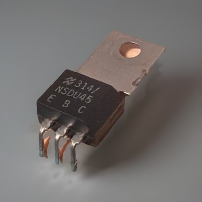 NSDU45 TO-202 Darlington Transistor National Semi Tested hFE 83k High Gain