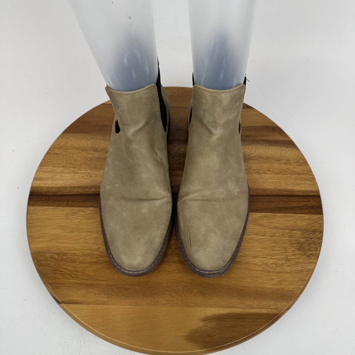 Mens Madden By Steve Madden Memille Beige Nubuck Chelsea Boots Size 10.5 Steve Madden Men main image 2