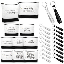 48 Pcs Valentine Gift for Women Makeup Bags Employee Appreciation Cosmetic Bags
