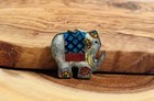 Vintage Enamel Elephant Pendant — photo 1