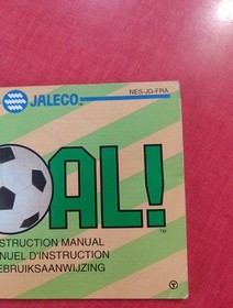 Notice du Jeu Nintendo NES Goal