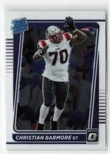 CHRISTIAN BARMORE #268 RC 2021 PANINI OPTIC PATRIOTS ROOKIE