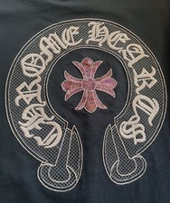 Rare Chrome Hearts T-Shirt Sequin-Embroidered...