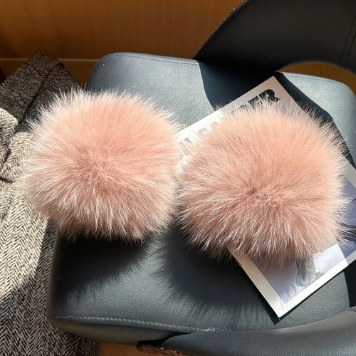 Un par de puños de piel de zorro real para mujer pulsera de invierno muñeca puños de piel guantes mangas - Imagen 15 de 20