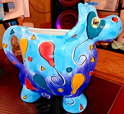 Whimsical Vintage Ceramic Cow Pitcher made by Studio Designworks
