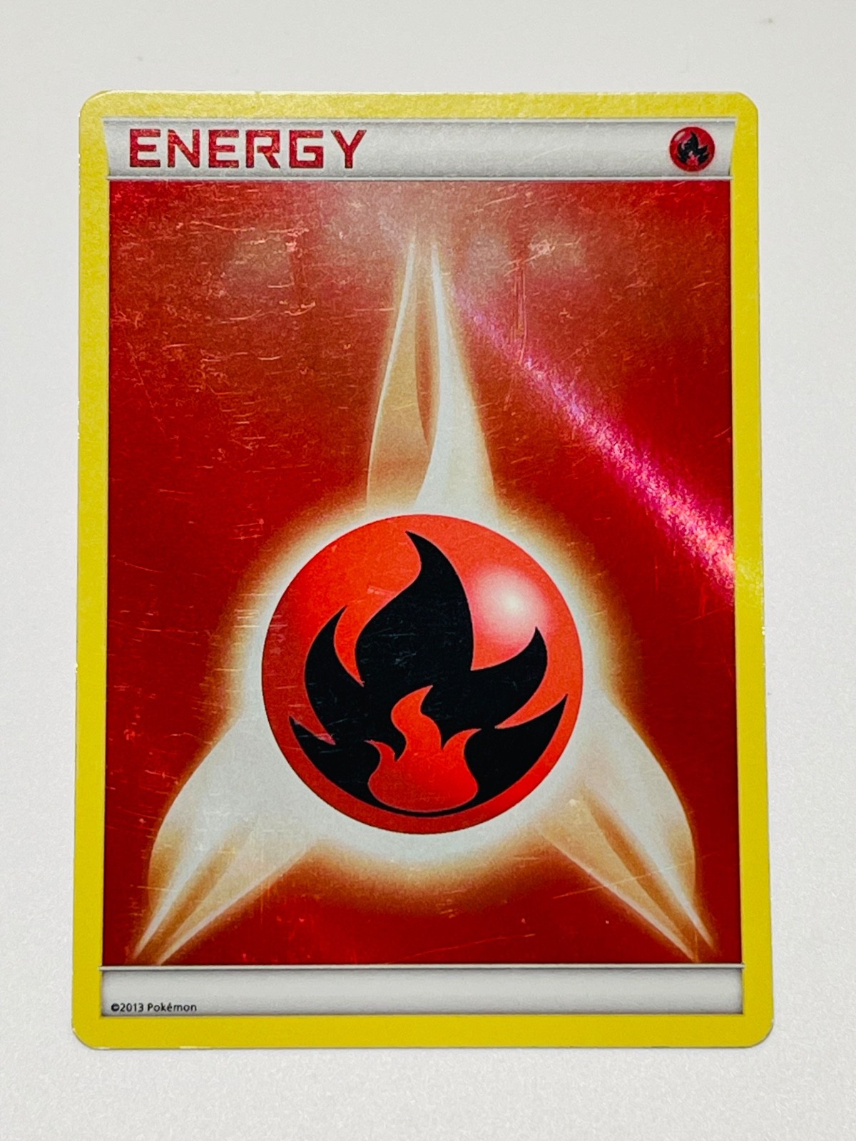 FIRE ENERGY 2013 Pokemon Black & White REVERSE Holo POKÉMON B&W