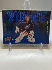 H27 - #VB-28 - Elvis Merzlikins - 2025-26 Upper Deck Series 2 - Vibing - Speckle