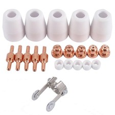 21PCS Consumables Kit for PT31 CUT4050 Plasma Cutter Torch Tips Nozzle Copper