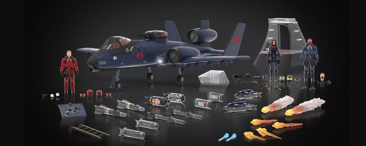 G.I. JOE CLASSIFIED SERIES COBRA RATTLER GROUND ATTACK JET ALL