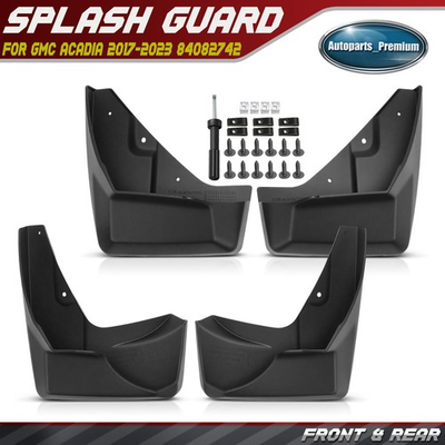 #ad 4Pcs Front amp; Rear Side Splash Guards Mud Flaps for GMC Acadia 2017 2023 84082742 $37.88