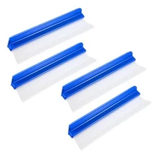 SHENLIU 4 Pack Car Squeegee, 12 inch Flexible Car Water Scraper Tool Silicone 
