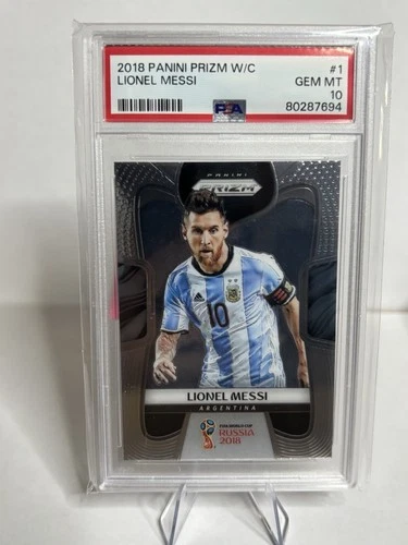 2018 Panini Prizm World Cup #1 Lionel Messi PSA 10 GEM MT Argentina