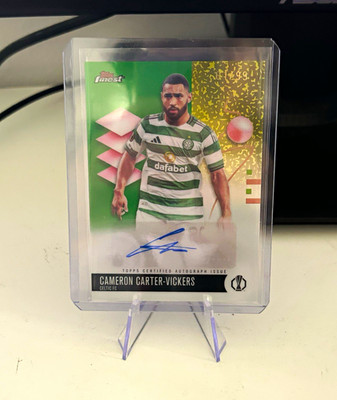 Topps Finest UEFA Club Competitions Cameron Carter-Vickers Autographs 61/99