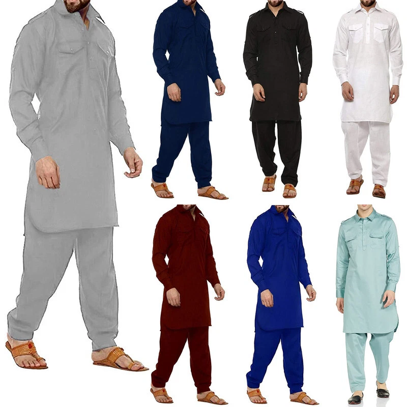 Buy ESTILO VASTRA Men's Cotton Pathani Suit/Traditional Ethenic Wear Kurta  with Pathani Salwar Suit/Stylish Salwar Suit set for Mens at Amazon.in