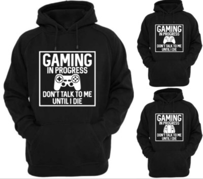 Gaming Switch/Xbox/Play Station lustiger Hoodie Erwachsene (gaming in progress) unisex