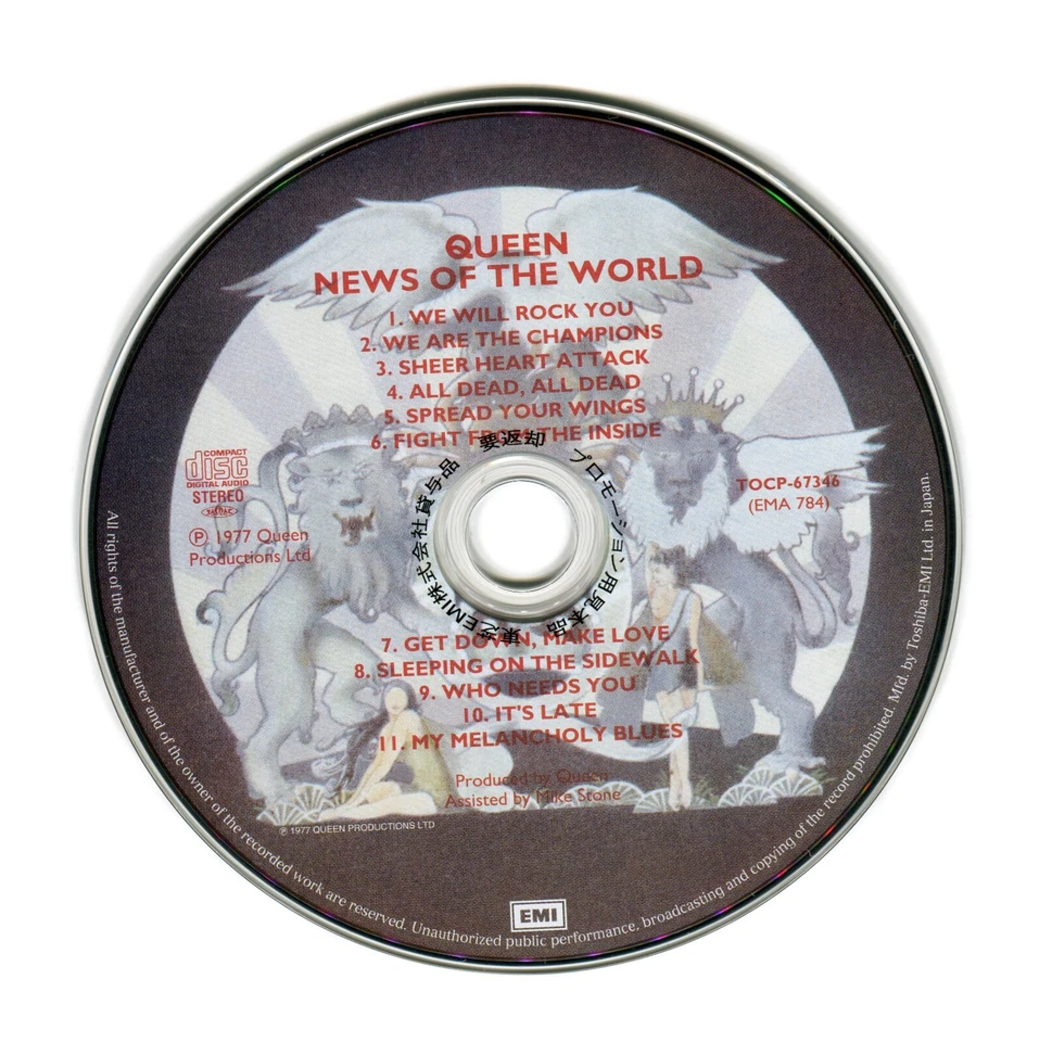 Queen – News Of The World, TOCP-67346, Japan. Obi. Promo. Sample. Mini LP. - Image 2 of 4