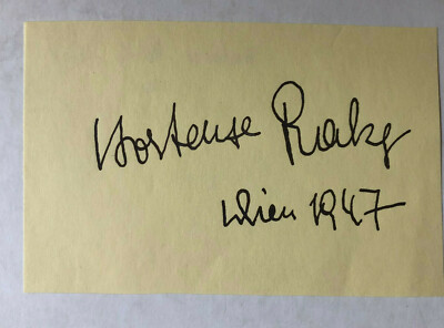 Hortense Raki - Movie - Original Autograph - Size 12x8cm  