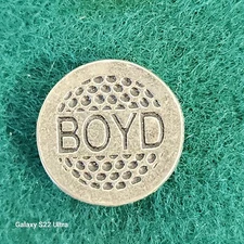 Personalized Metal Golf Ball Marker for Boyd