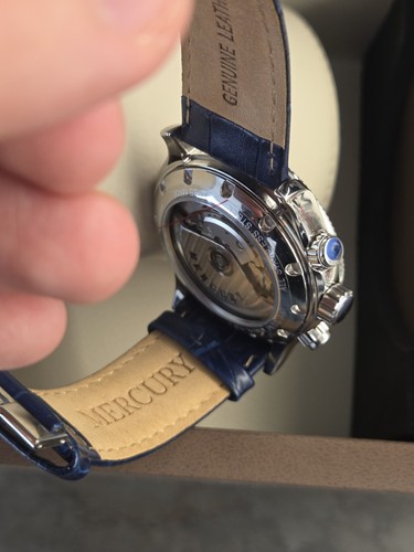 MERCURY CONDOR SWISS CHRONO AUTOMATIC 7750 45MM VALJOUX DAY DATE NO CHRONOMAT - Foto 6 di 11