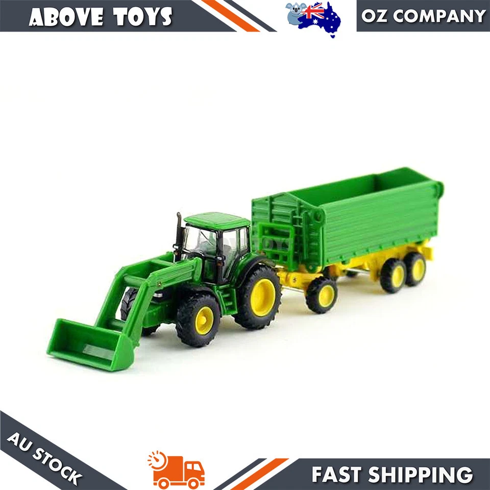 Siku 1:87 Scale John Deere & Front Loader Trailer Model Kids Toy Replicas - Image 4 of 4