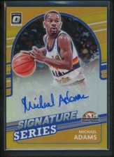2021-22 MICHAEL ADAMS 04/10 AUTO PANINI DONRUSS OPTIC GOLD SIGNATURE SERIES