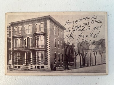 1907 BPOE Lodge 293 Pull Out Views Camden NJ Antique Novelty Postcard