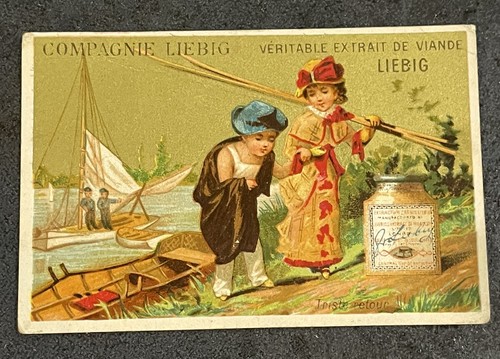 ANCIENNE PLAQUE TÔLE publicitaire LIEBIG potage en sachet SOUPE - déco