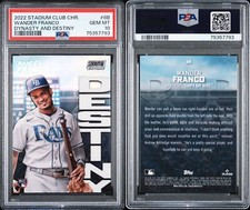 2022 Stadium Club Chrome Wander Franco Dynasty & Destiny Rookie PSA 10