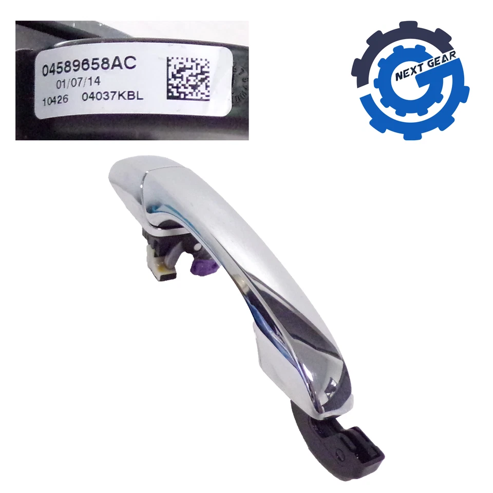 Manija de puerta exterior cromada derecha OEM Mopar Chrysler 200 2008-2014 04589658AC Foto 2 de 4