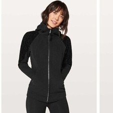 Lululemon Scuba Hoodie Light Cotton Fleece Floral Flock 