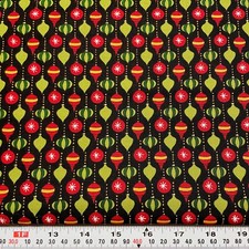 Christmas Countdown by Deb Strain for Moda Black Cotton Fabric by the HALF YARD