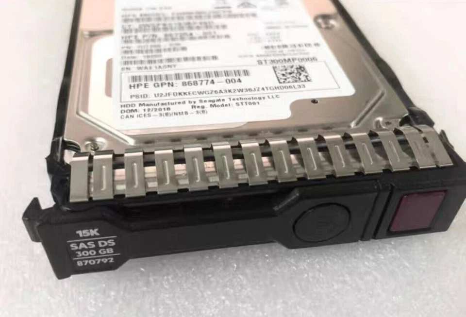 HPE 870753-B21 300GB 870792-001 SAS 12G 15K ENT SFF 2.5"SC DS HDD Hard Drive NEW - Image 3 of 4