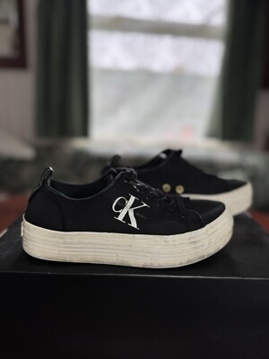 Calvin Klein Jeans canvas platform pumps Shoes Trainers Zolah