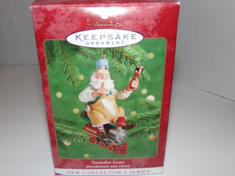 HALLMARK KEEPSAKE ORNAMENT "TOYMAKER SANTA SERIES 2000" SWEET HOLIDAY TREASURE!