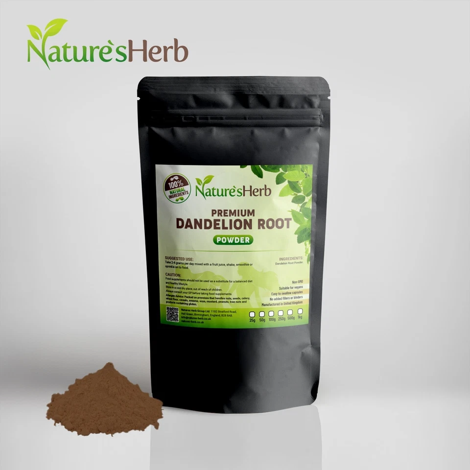NATURESHERB Dandelion Root POWDER Strong Extract Natural 100% Natural VEGAN