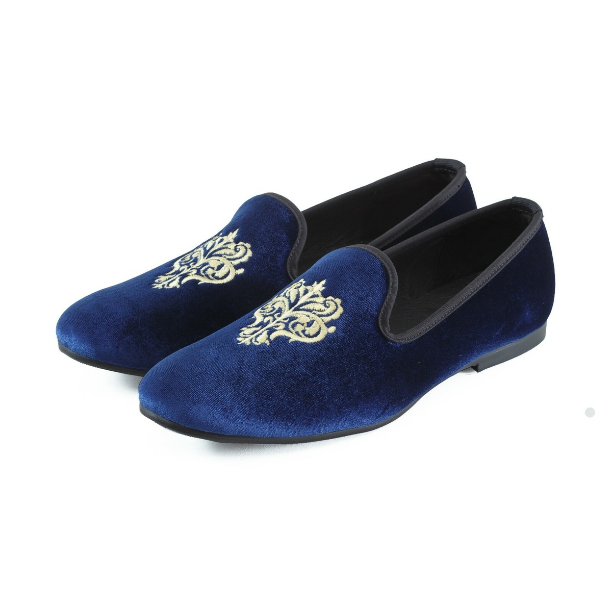 Slipper Da Uomo Smart In Velluto Blu | Il Gergo - Foto 8